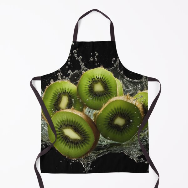 Item preview, Slices of kiwi fruit are captured mid-air as water splashes around them designed and sold by anytka.