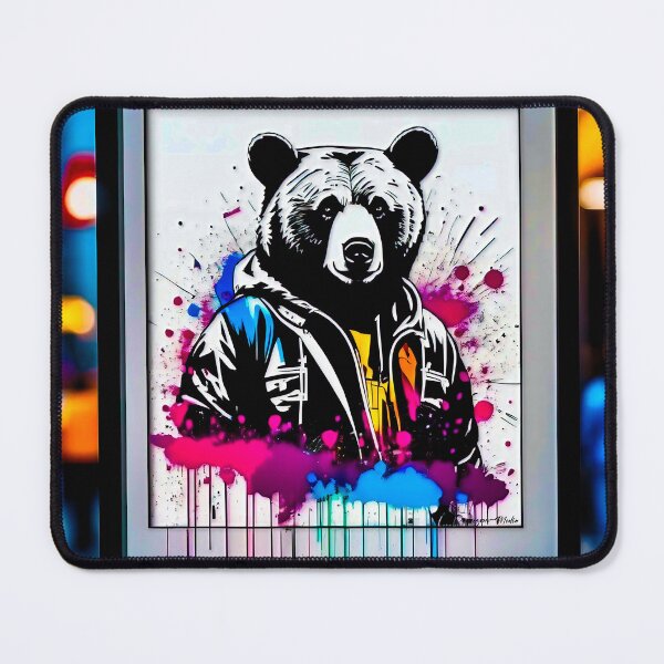 Item preview, Urban graffiti street art Bear designed and sold by Drone-tees.