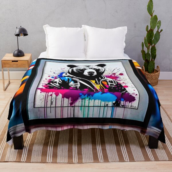 Item preview, Urban graffiti street art Bear designed and sold by Drone-tees.
