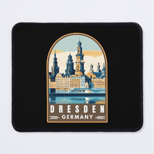 Item preview, Dresden in Saxony Germany Retro Travel Art Emblem designed and sold by MaateoDesign.