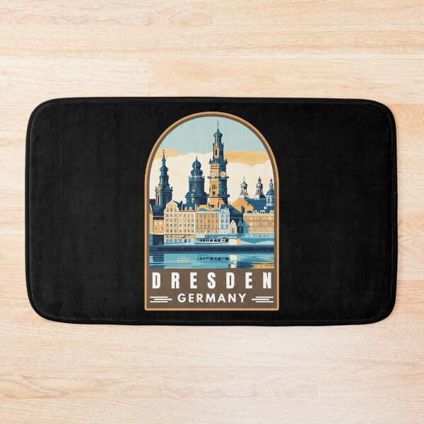 Item preview, Dresden in Saxony Germany Retro Travel Art Emblem designed and sold by MaateoDesign.