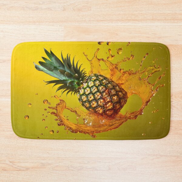 Item preview, A pineapple is dynamically captured mid-air, designed and sold by anytka.