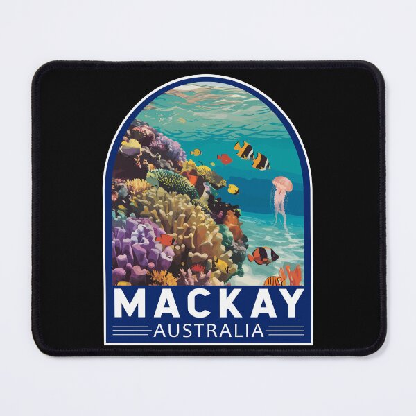 Item preview, Mackay Australia Travel Art Emblem designed and sold by KrisSidDesigns.