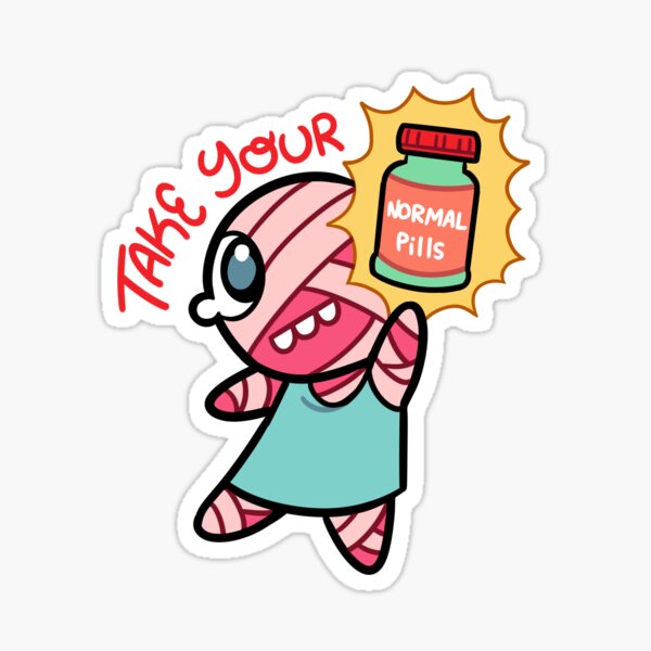 Item preview, CURLY MOUTHWASHING STICKER designed and sold by Elibethqueen.