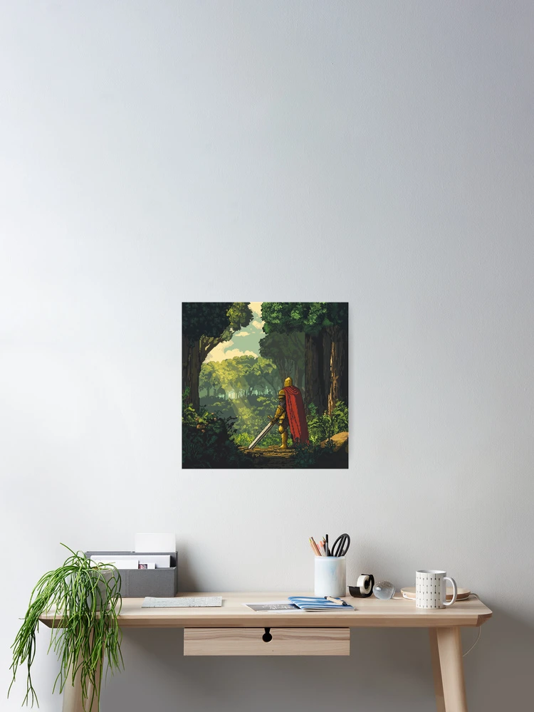 Thumbnail 2 of 3, Poster, Paladin In 8bit designed and sold by Rtymer.