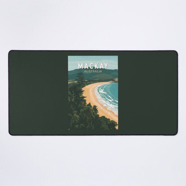 Item preview, Mackay Australia Travel Art Vintage designed and sold by KrisSidDesigns.