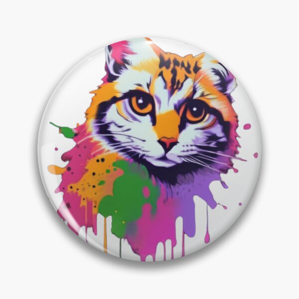 Item preview, Color splat Cat designed and sold by RadManDesigns.