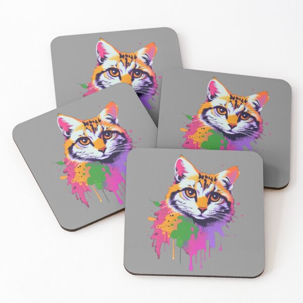 Item preview, Color splat Cat designed and sold by RadManDesigns.