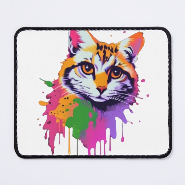 Item preview, Color splat Cat designed and sold by RadManDesigns.