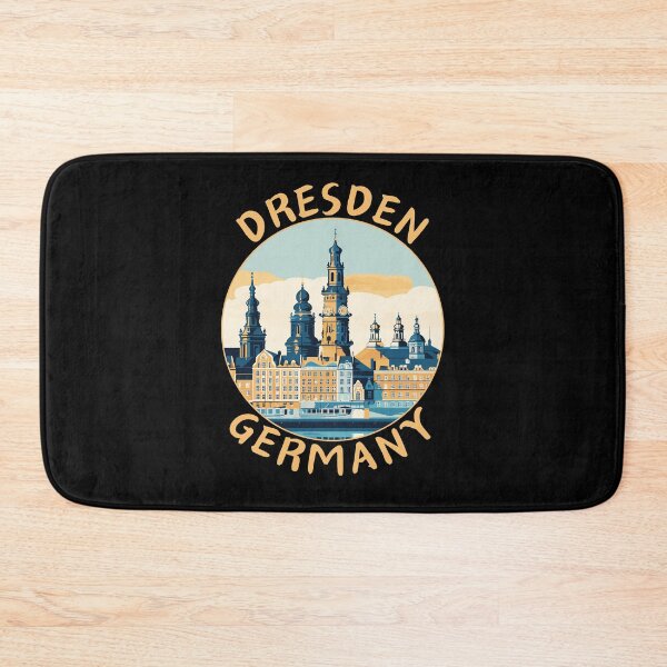 Item preview, Dresden in Saxony Germany Retro Travel Art Badge designed and sold by MaateoDesign.