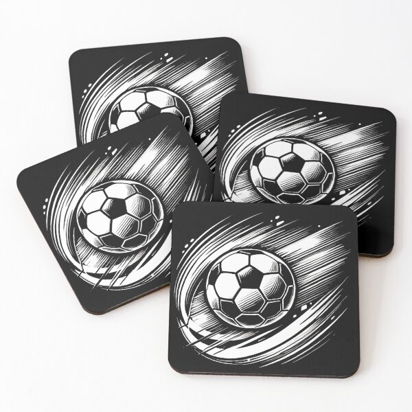 Item preview, Energetic Soccer Ball in Motion with Bold Lines designed and sold by Eiadlight.