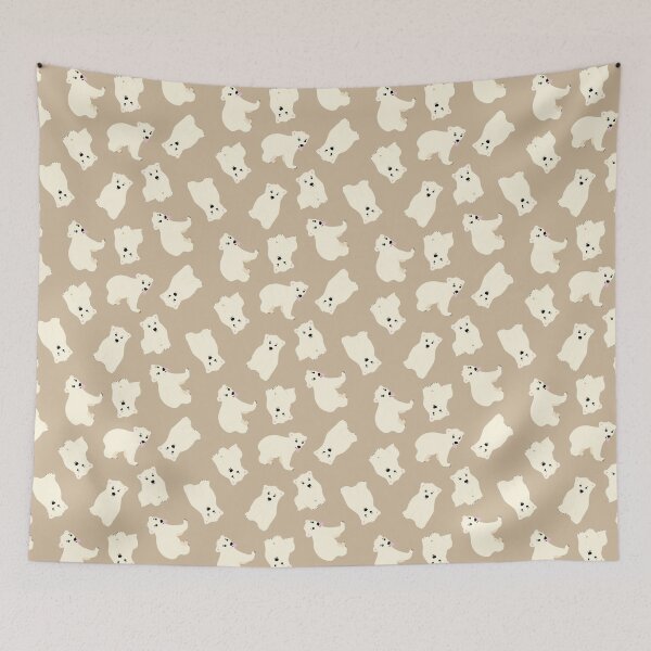 Item preview, Osos polares mini bebé pequeño acurrucándose animal ártico beige neutro designed and sold by blomastudios.
