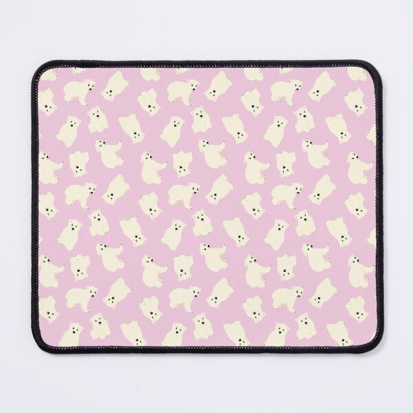 Item preview, Polar bears mini small baby snuggle arctic animal pastel pink designed and sold by blomastudios.