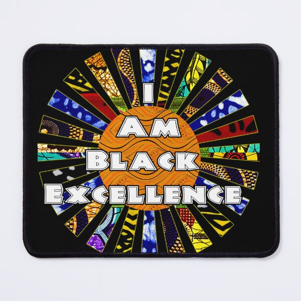 Item preview, I am Black Excellence African Fabric Collage  designed and sold by artbyomega.