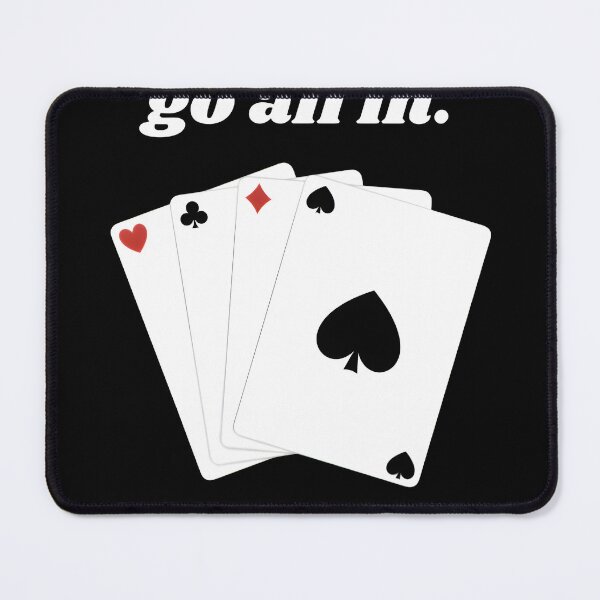 Item preview, When in doubt, go all in. Poker card game design designed and sold by AestheticBoutiq.