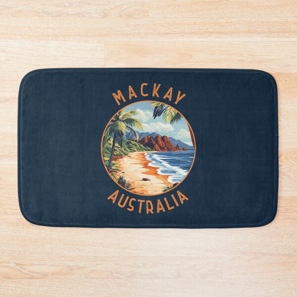 Item preview, Mackay Australia Retro Distressed Circle designed and sold by KrisSidDesigns.