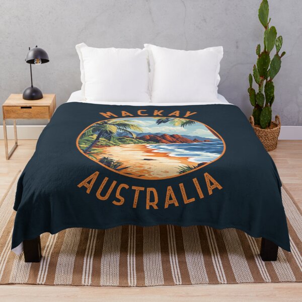 Item preview, Mackay Australia Retro Distressed Circle designed and sold by KrisSidDesigns.