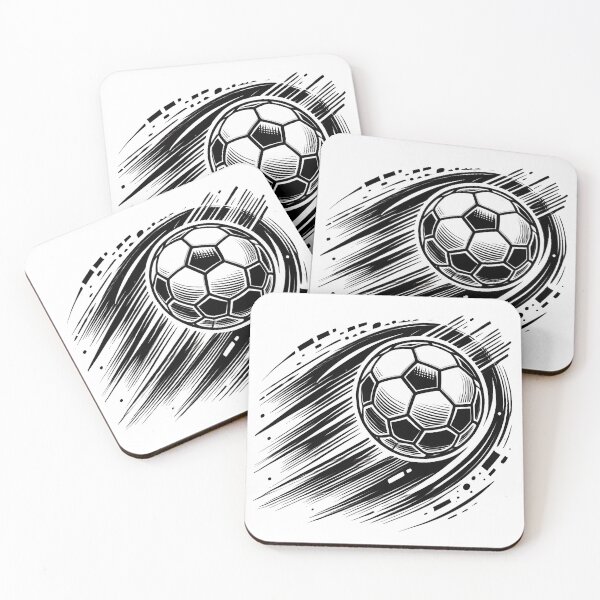 Item preview, Energetic Soccer Ball in Motion with Bold Lines designed and sold by Eiadlight.