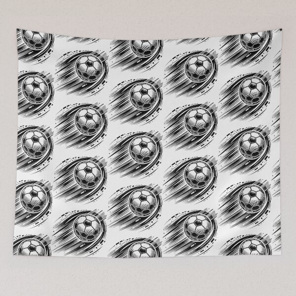 Item preview, Energetic Soccer Ball in Motion with Bold Lines designed and sold by Eiadlight.