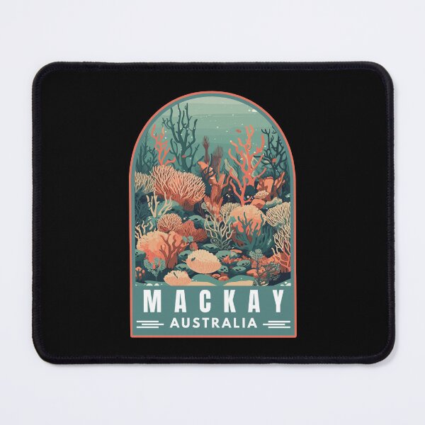 Item preview, Mackay in Queensland Australia - Great Barrier Reef - Art Travel Badge designed and sold by MaateoDesign.