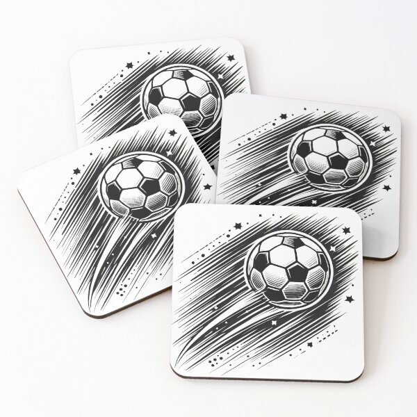 Item preview, Energetic Soccer Ball in Motion with Bold Lines designed and sold by Eiadlight.