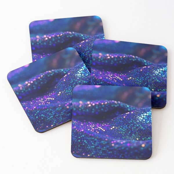 Item preview, Sparkly blue sequin fabric designed and sold by anytka.