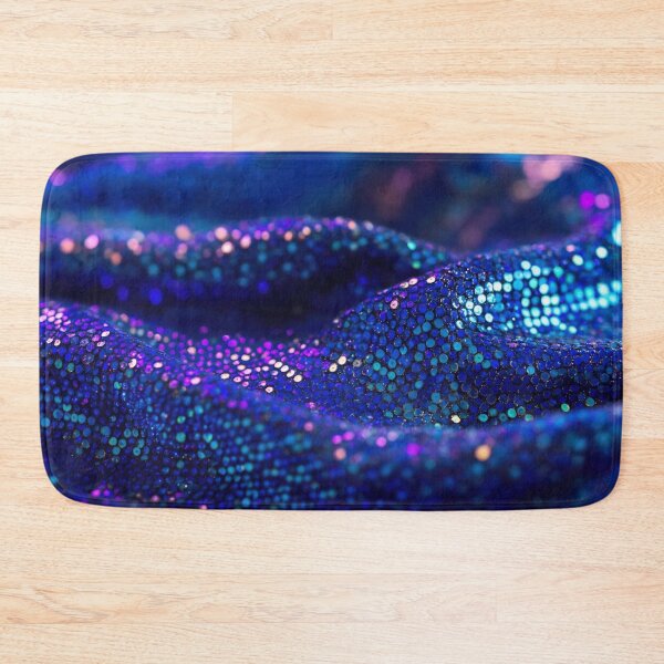 Item preview, Sparkly blue sequin fabric designed and sold by anytka.