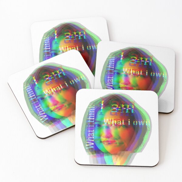 Item preview, Blurred face of woman with text, contemporary anti- anti consumerist art  designed and sold by DenisaDesign.