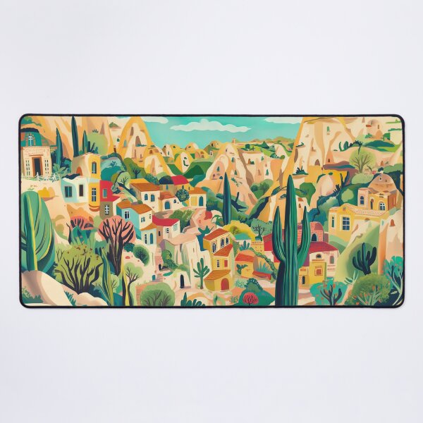 Item preview, Mountain Village Landscape designed and sold by MyPrintsHaven.