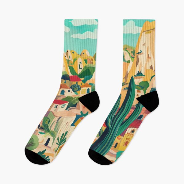 Item preview, Mountain Village Landscape designed and sold by MyPrintsHaven.