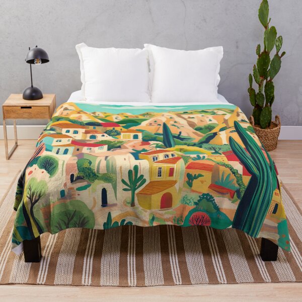 Item preview, Mountain Village Landscape designed and sold by MyPrintsHaven.