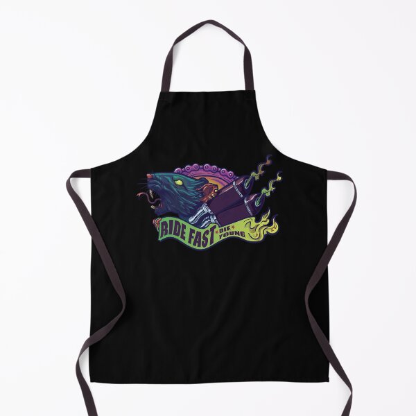 Item preview, Printed T-shirt, ride fast die young, vibrant color rat graphic designed and sold by DAVE-ACUNA.