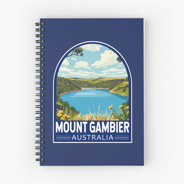 Item preview, Mount Gambier Australia Travel Art Emblem designed and sold by KrisSidDesigns.
