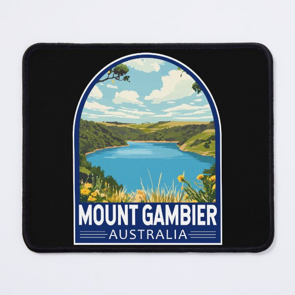Item preview, Mount Gambier Australia Travel Art Emblem designed and sold by KrisSidDesigns.