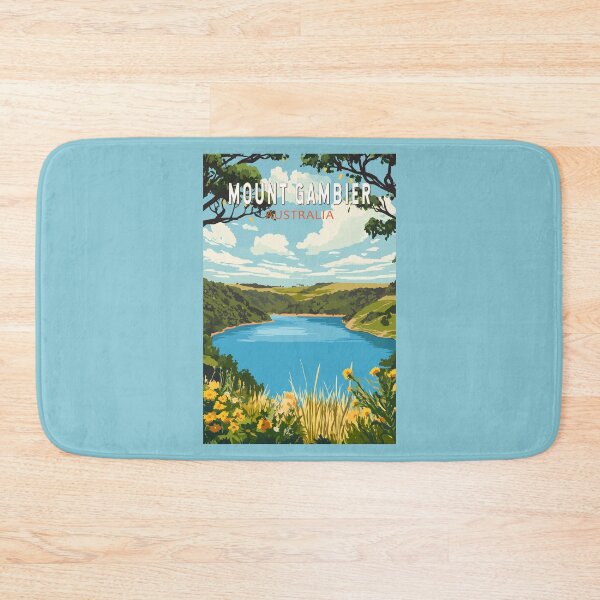 Item preview, Mount Gambier Australia Travel Art Vintage designed and sold by KrisSidDesigns.