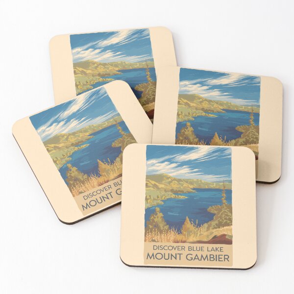 Item preview, Mount Gambier Australia Illustration Travel Art Vintage designed and sold by KrisSidDesigns.