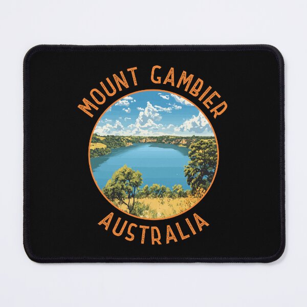Item preview, Mount Gambier Australia Retro Distressed Circle designed and sold by KrisSidDesigns.