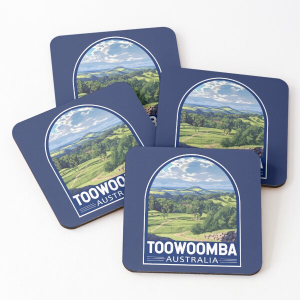 Item preview, Toowoomba Australia Travel Art Emblem designed and sold by KrisSidDesigns.