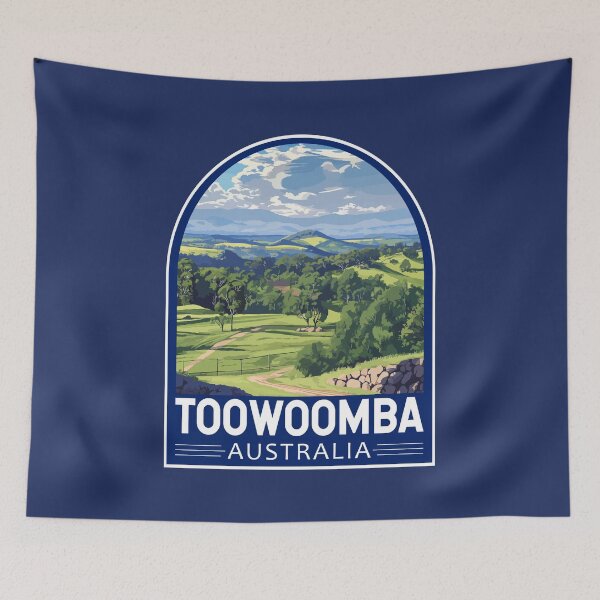 Item preview, Toowoomba Australia Travel Art Emblem designed and sold by KrisSidDesigns.