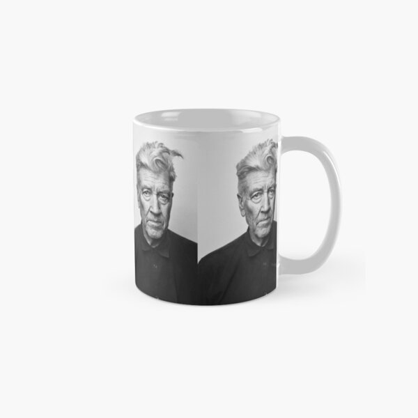 Aperçu de l'œuvre Autocollant portrait noir et blanc de David Lynch créée et vendue par periodprincess.