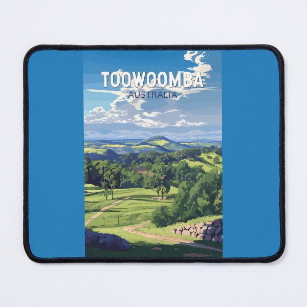 Item preview, Toowoomba Australia Travel Art Vintage designed and sold by KrisSidDesigns.