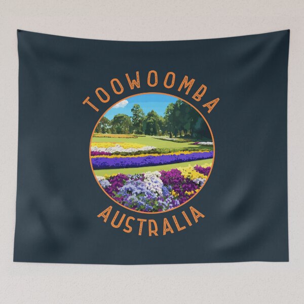 Item preview, Toowoomba Australia Retro Distressed Circle designed and sold by KrisSidDesigns.