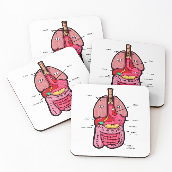 Item preview, Cute internal Organs labeled for teachers, kids designed and sold by Robobonez.