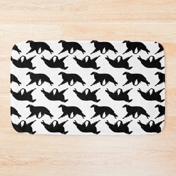 Item preview, Borzoi Silhouette Pattern in Black and White designed and sold by Spinyflowerart.