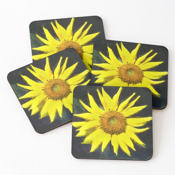 Item preview, Happy Sunflowers Helianthus Abstract X213 designed and sold by RichFrancoCars.