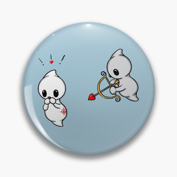 Item preview, cute Valentines Ghost fall in love designed and sold by Pezi-Creation.