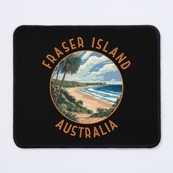 Item preview, Fraser Island K'gari Australia Retro Distressed Circle designed and sold by KrisSidDesigns.