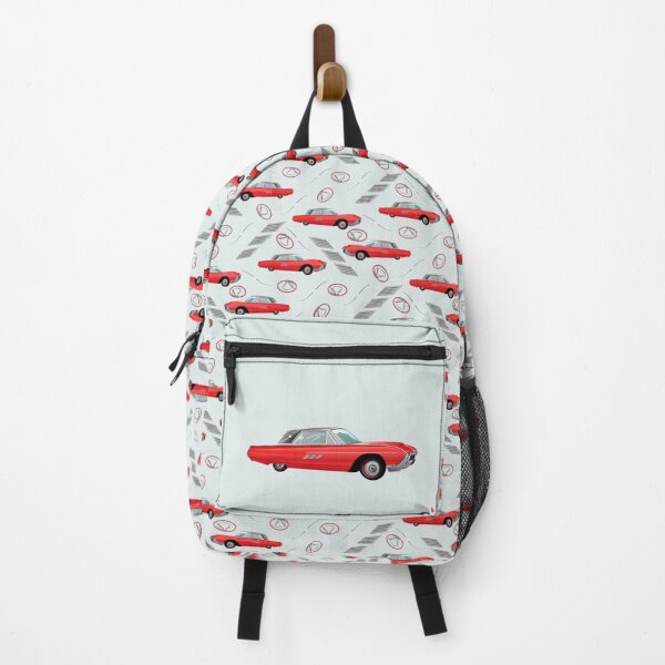 Item preview, 1963 Red Hot Hot Rod Antique Car on Pale Grey Half-Drop Repeat 5748 designed and sold by Art in My Loft.