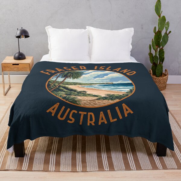 Item preview, Fraser Island K'gari Australia Retro Distressed Circle designed and sold by KrisSidDesigns.