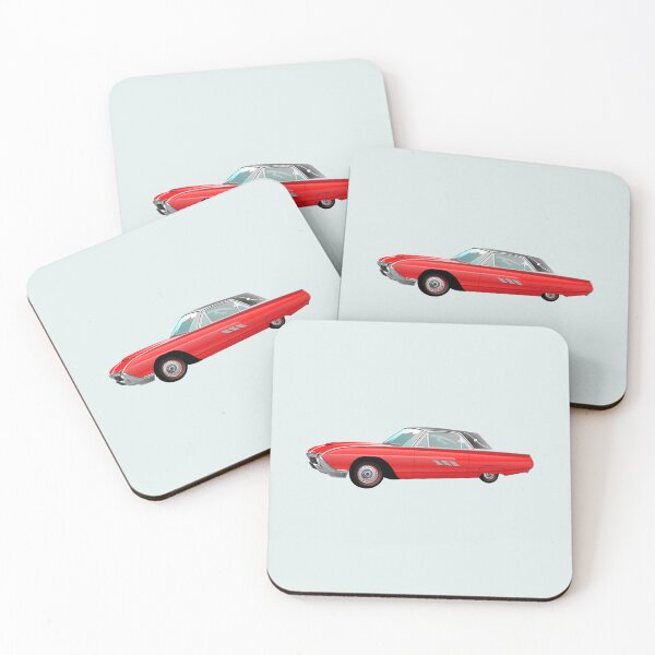 Item preview, 1963 Red Hot Hot Rod Antique Car on Pale Grey Half-Drop Repeat 5748 designed and sold by Art in My Loft.